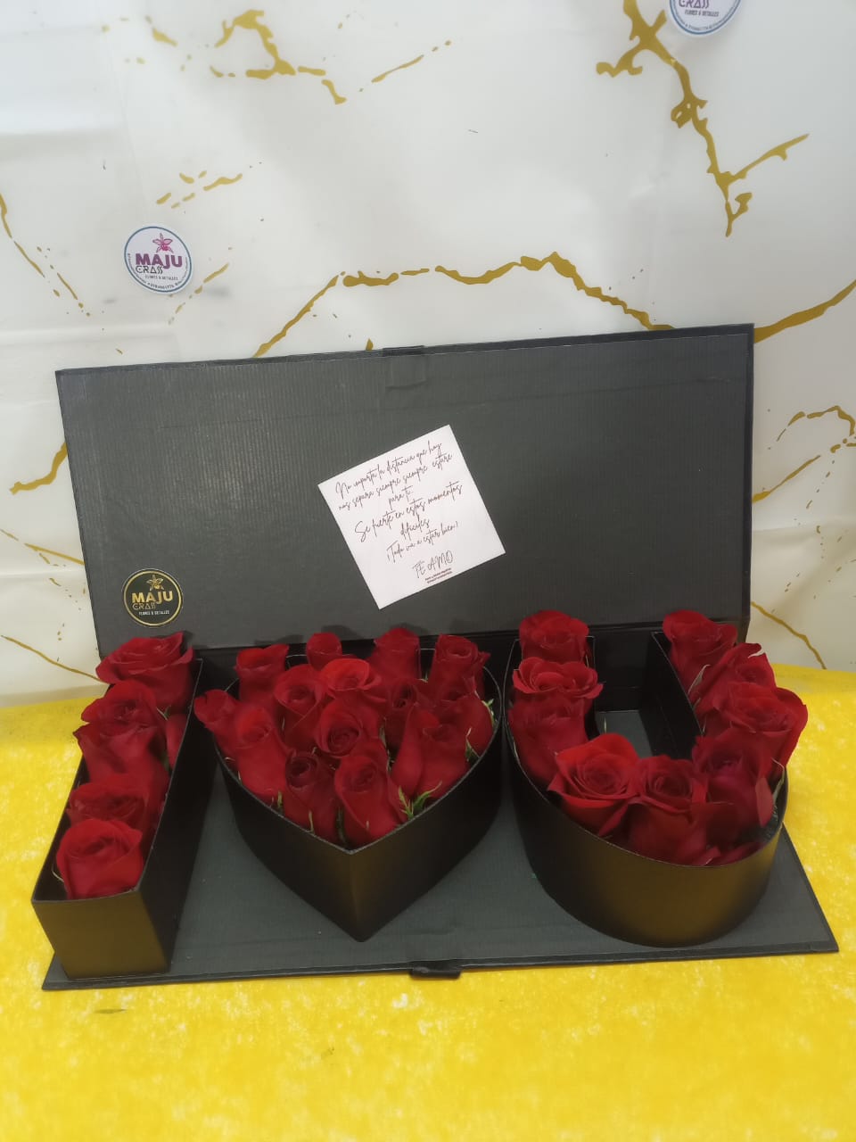 Caja floral I love you