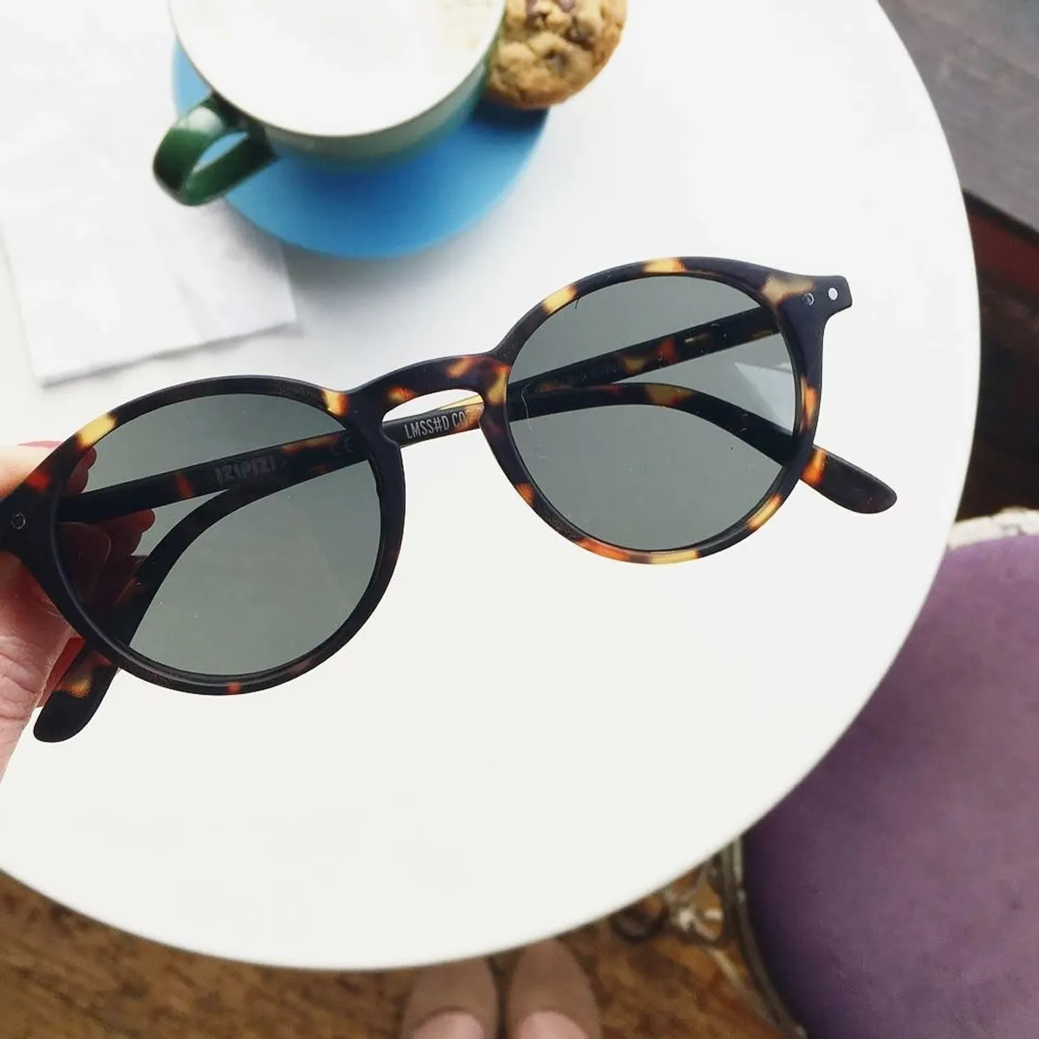 Gafas Redondas Estilo Tortuga