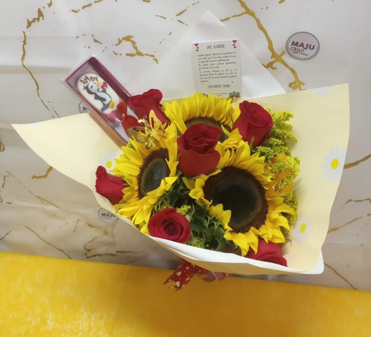 Ramo de Girasoles con amore