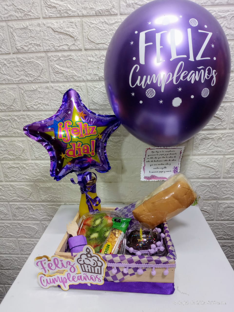 Box Sorpresa de Cumpleaños Morado