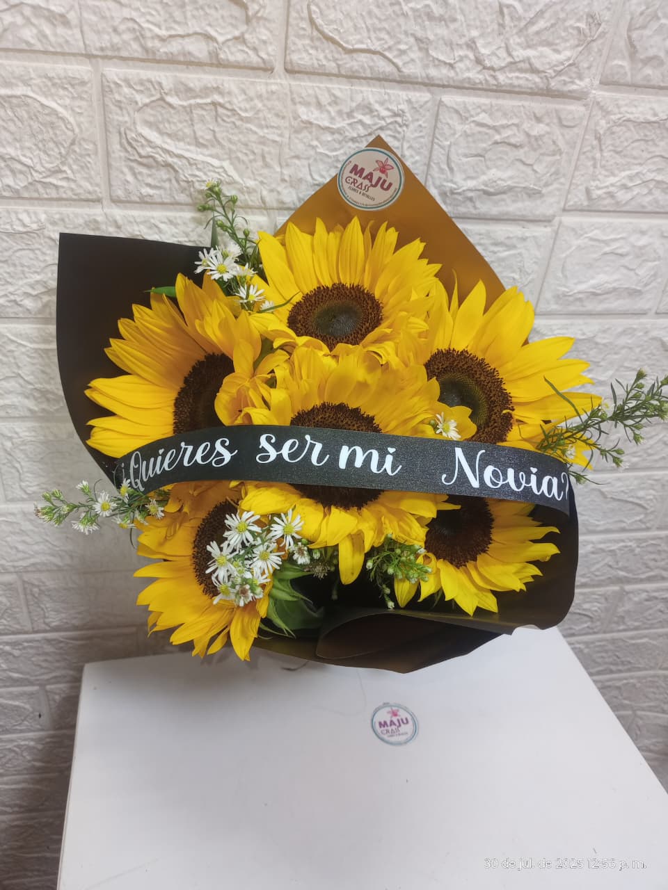 MajuCrass - Ramo de Girasoles "Quieres ser mi Novia"