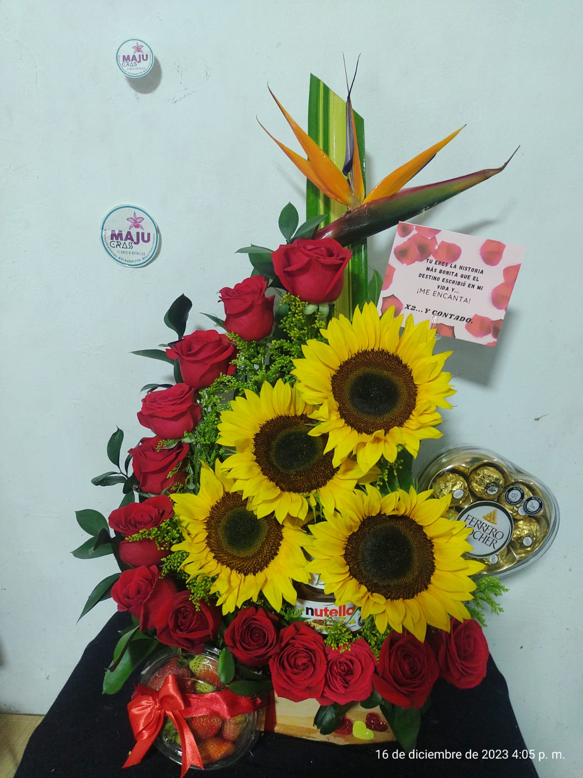 Arreglo Floral Sol y Amor