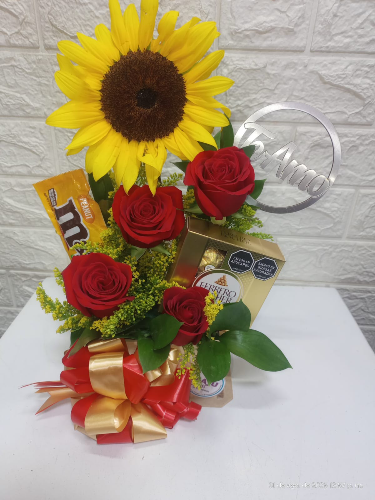 Arreglo Floral Girasol románico