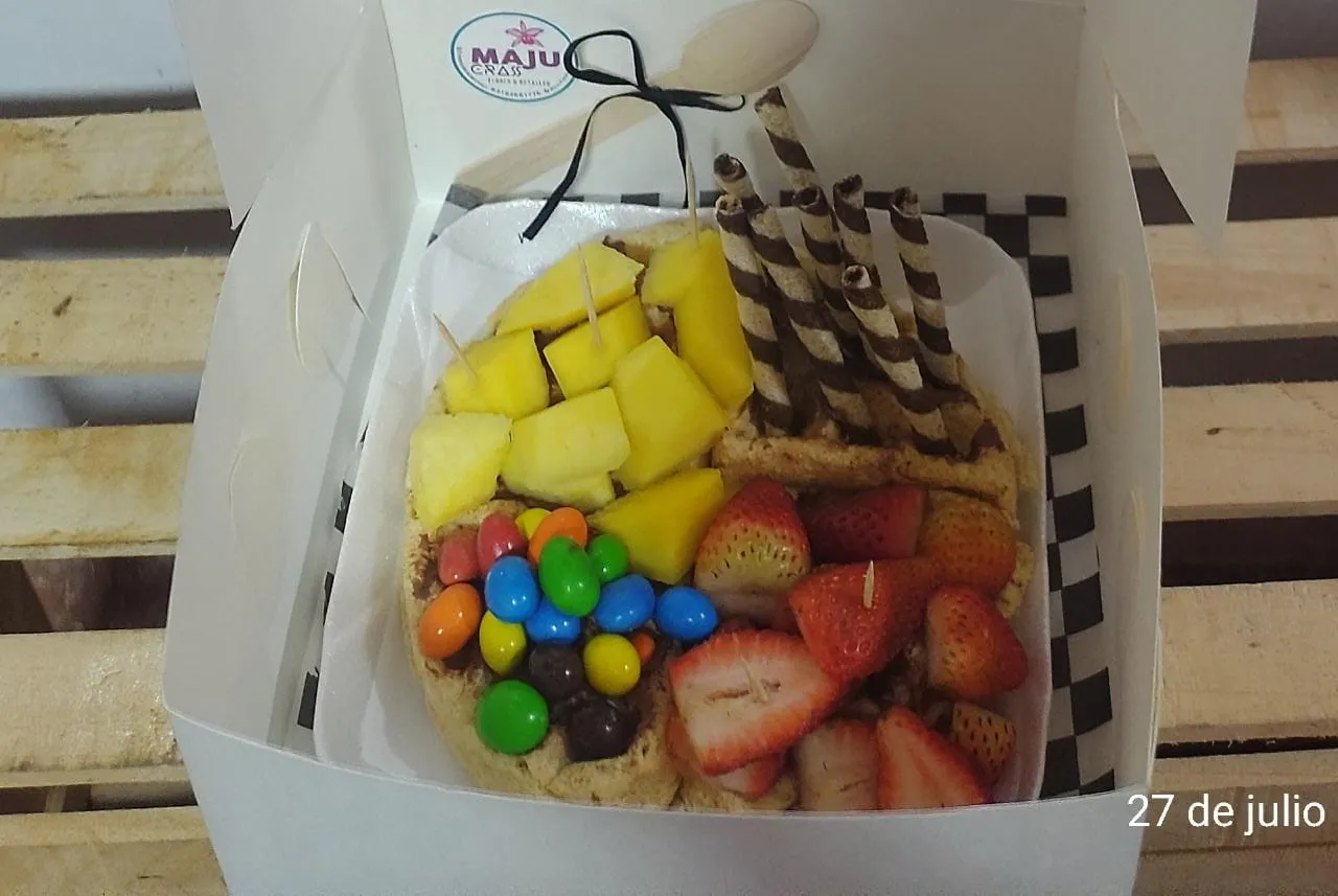  Waffles, Frutas y Dulces