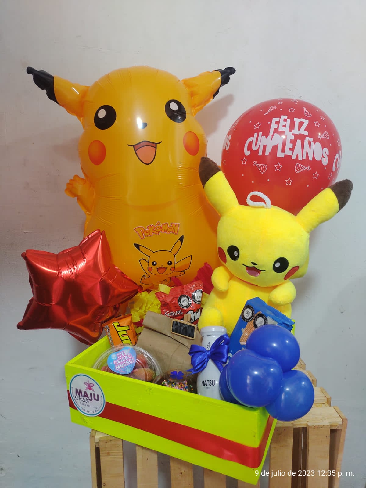 Caja de Regalo Pikachu de Cumpleaños