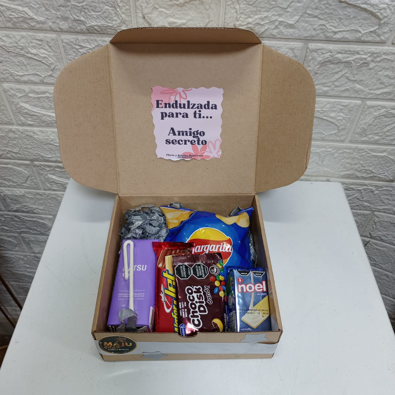 Caja dulcera amigo secreto