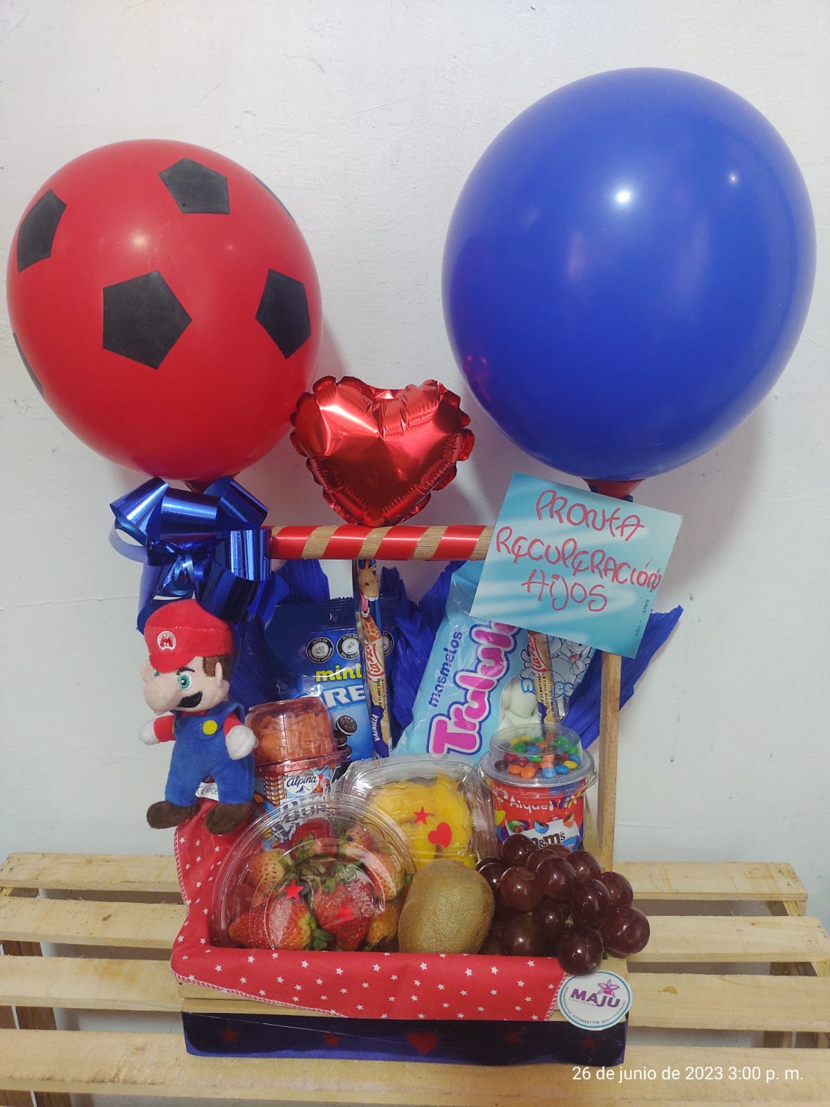Canasta de Regalo Súper Mario para Recuperación