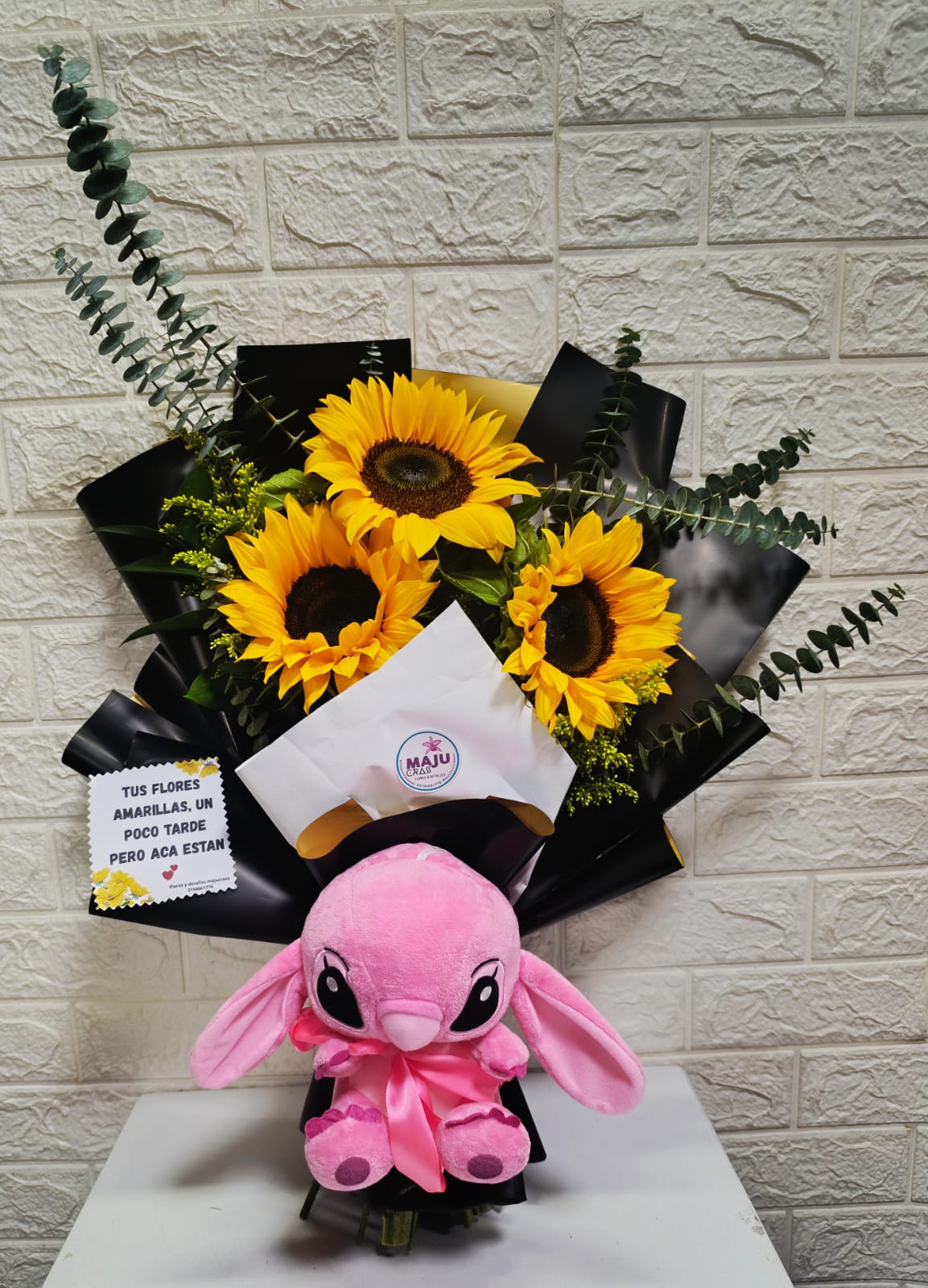 Ramo de Girasoles con Peluche