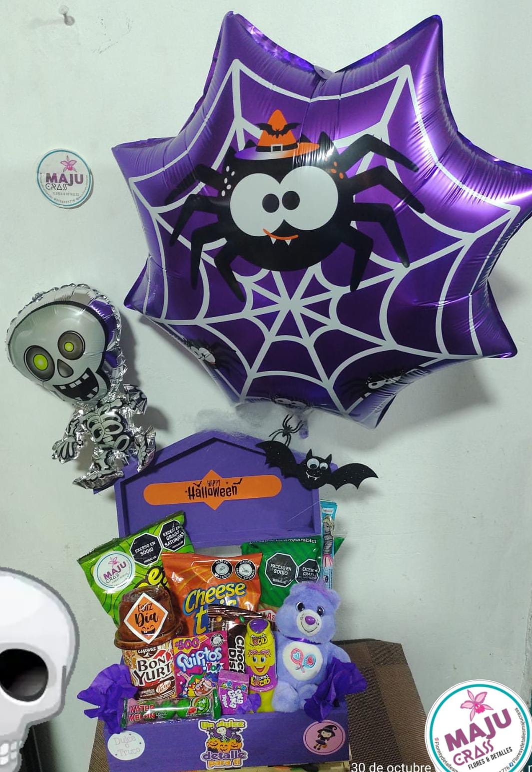 Halloween calavérico osito