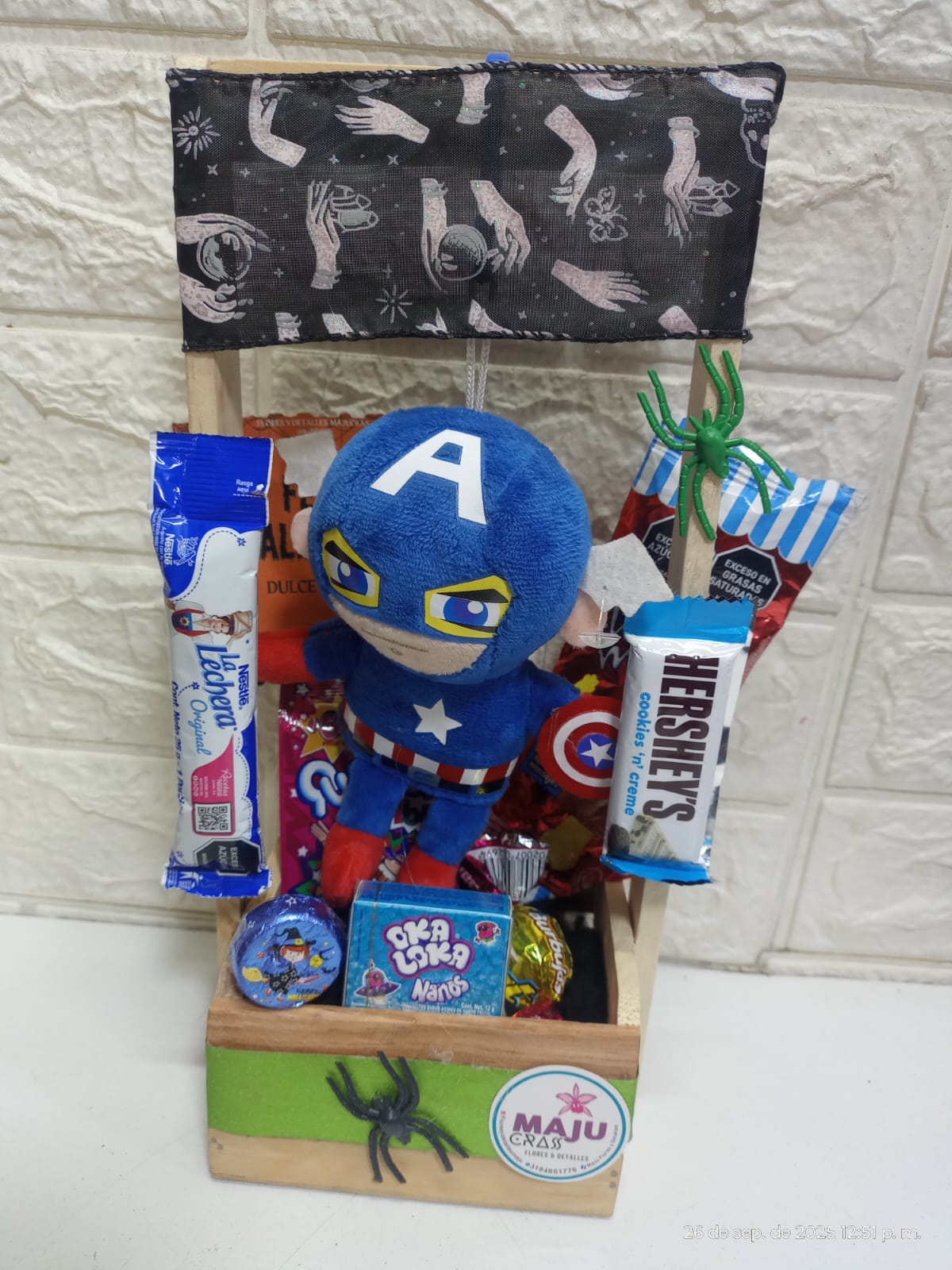 Canasto de Regalo Capitán América y Dulces