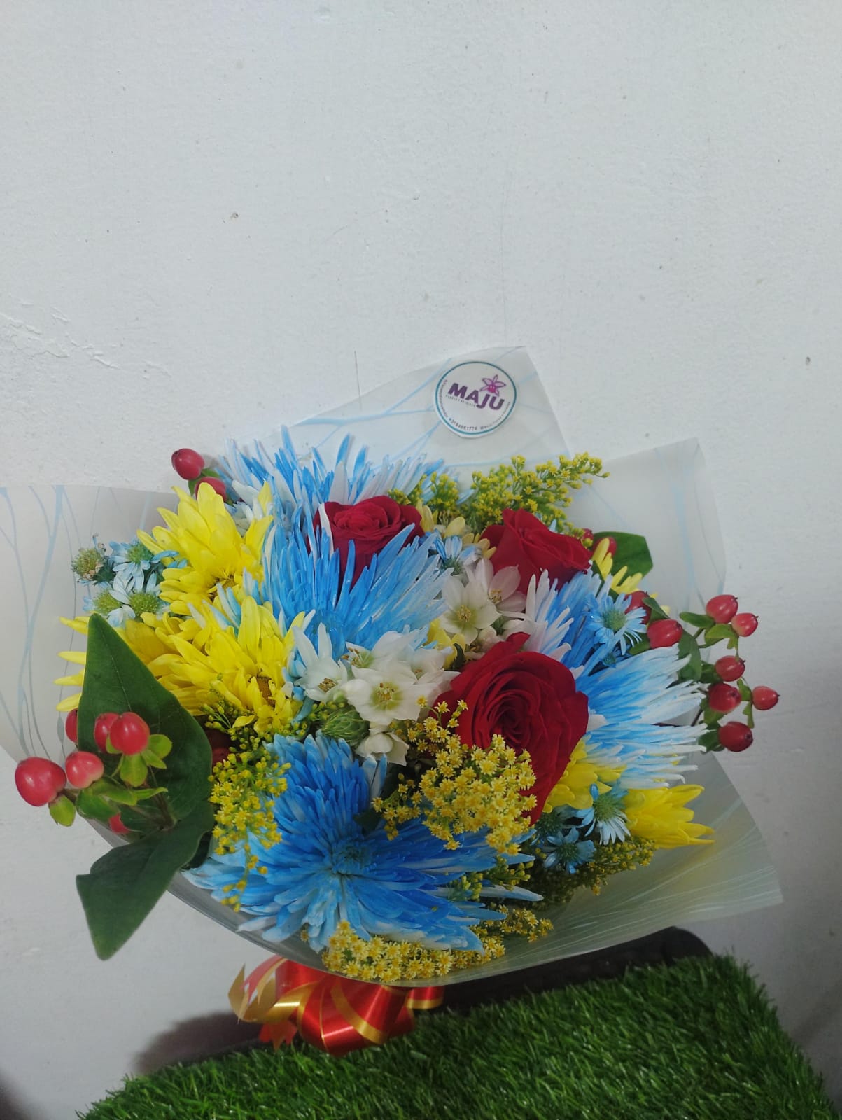 Bouquet azul, azul