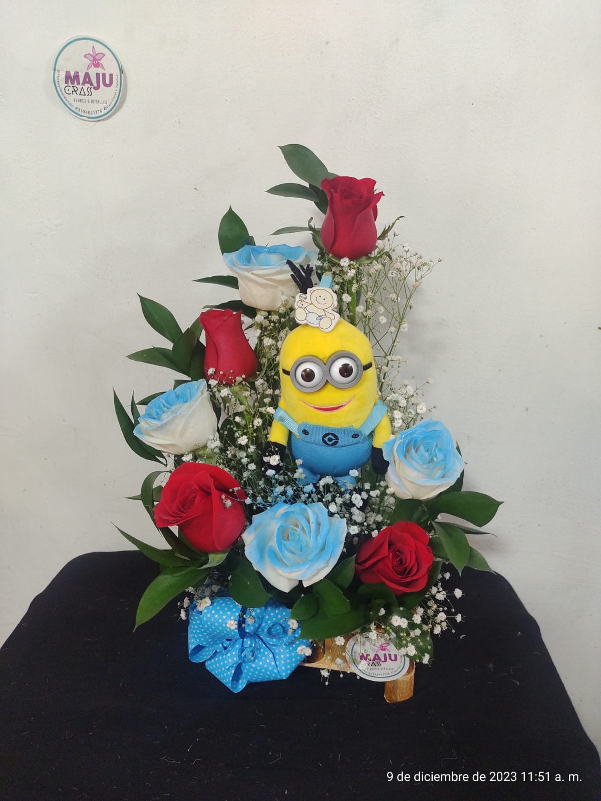 Arreglo Floral bienvenido baby