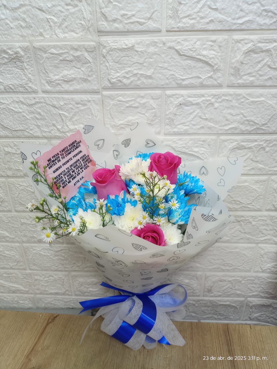 Bouquet toque azulito