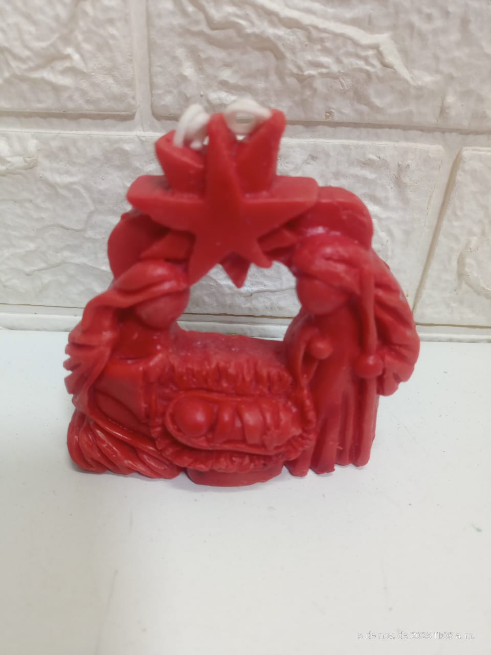  Velas Navideñas Artesanales bienvenido niño Dios 