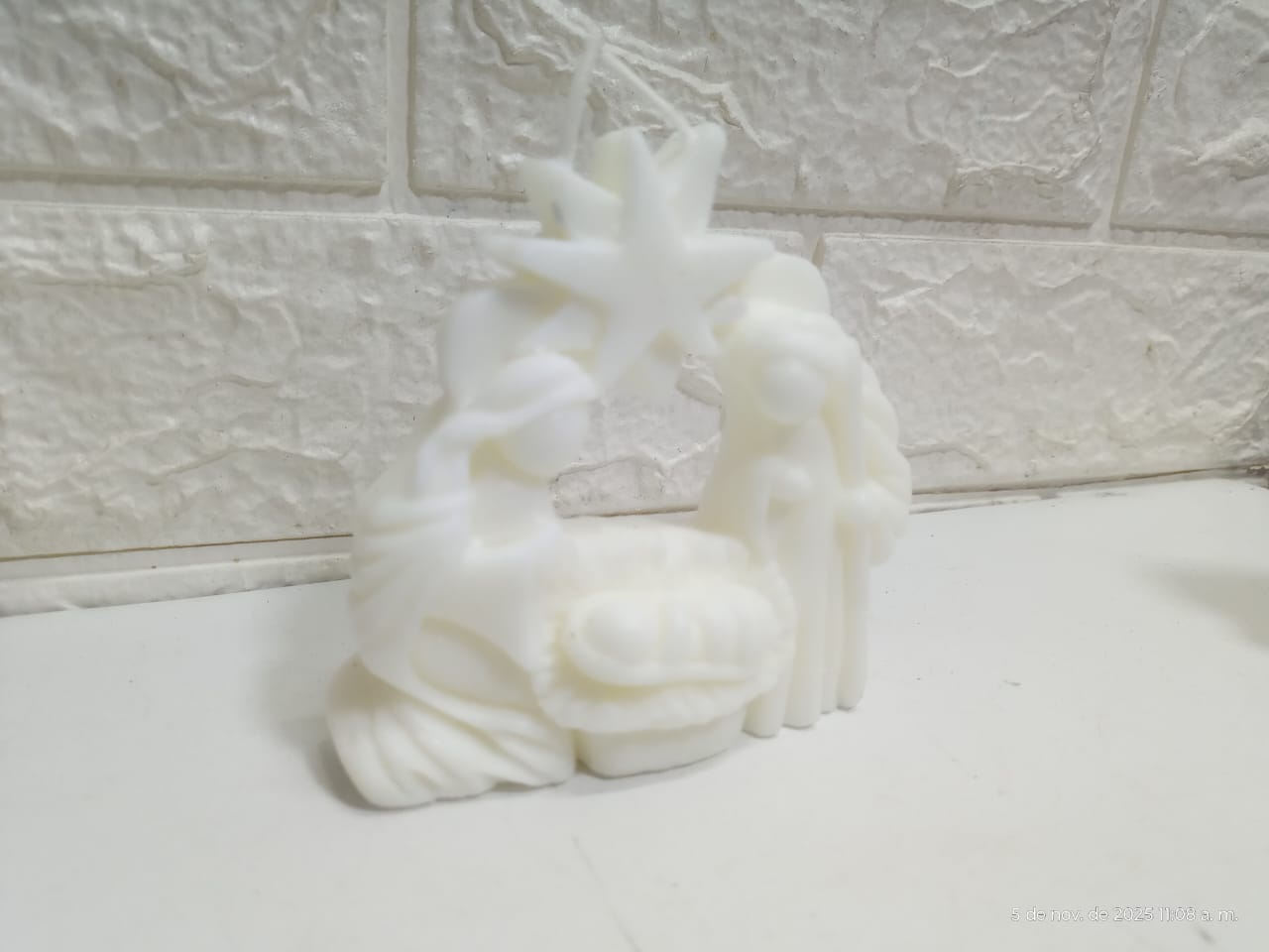  Velas Navideñas Artesanales bienvenido niño Dios 