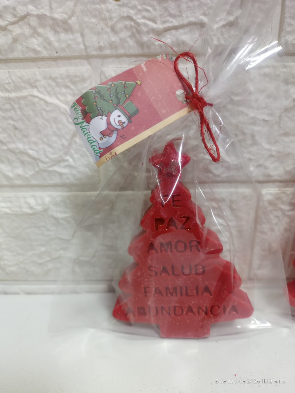 Adorno Navideño Árbol de Deseos velita