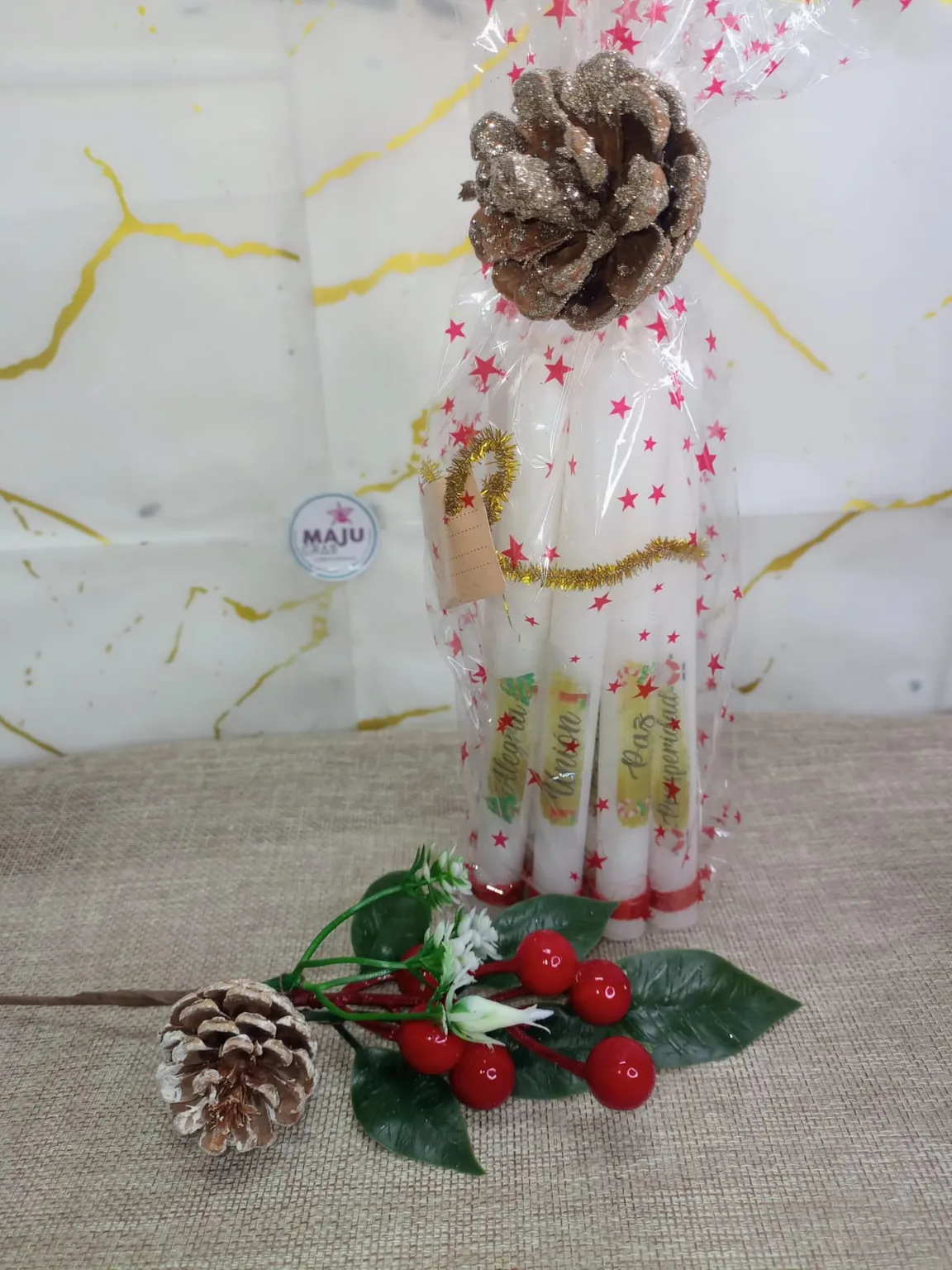 Set de Velas Navideñas x 10