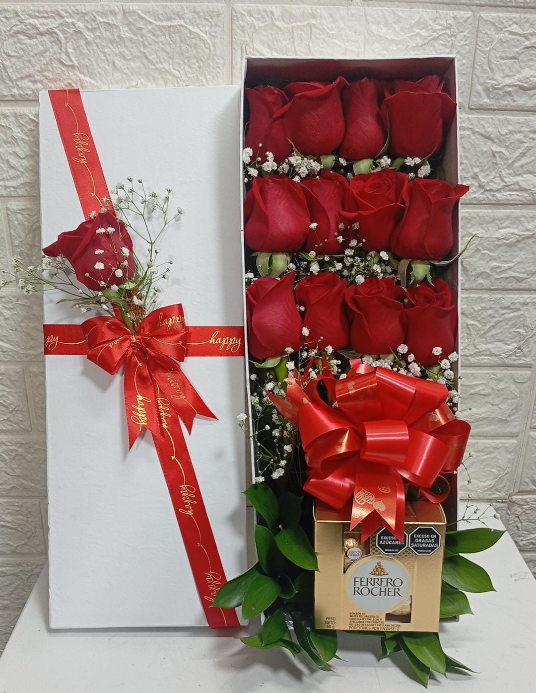 Caja de Rosas Rojas premium