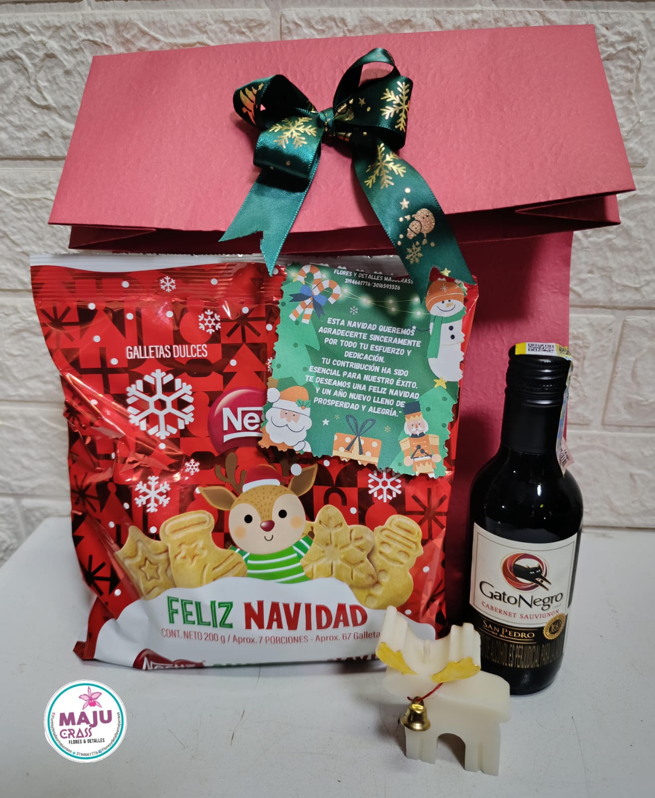 Empresarial navideña bolsa