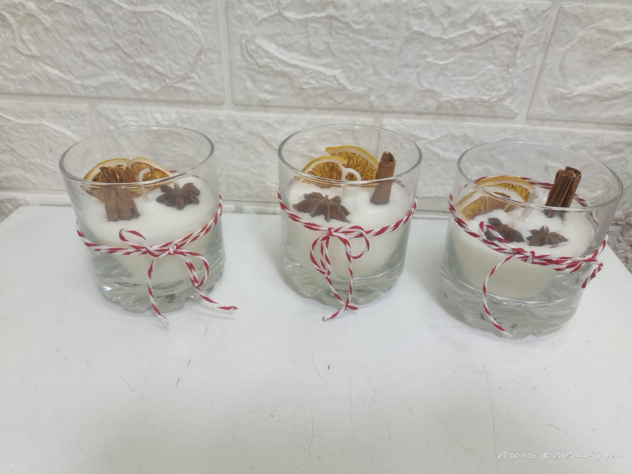 Vela Artesanal Aromática Cítricos y Especias