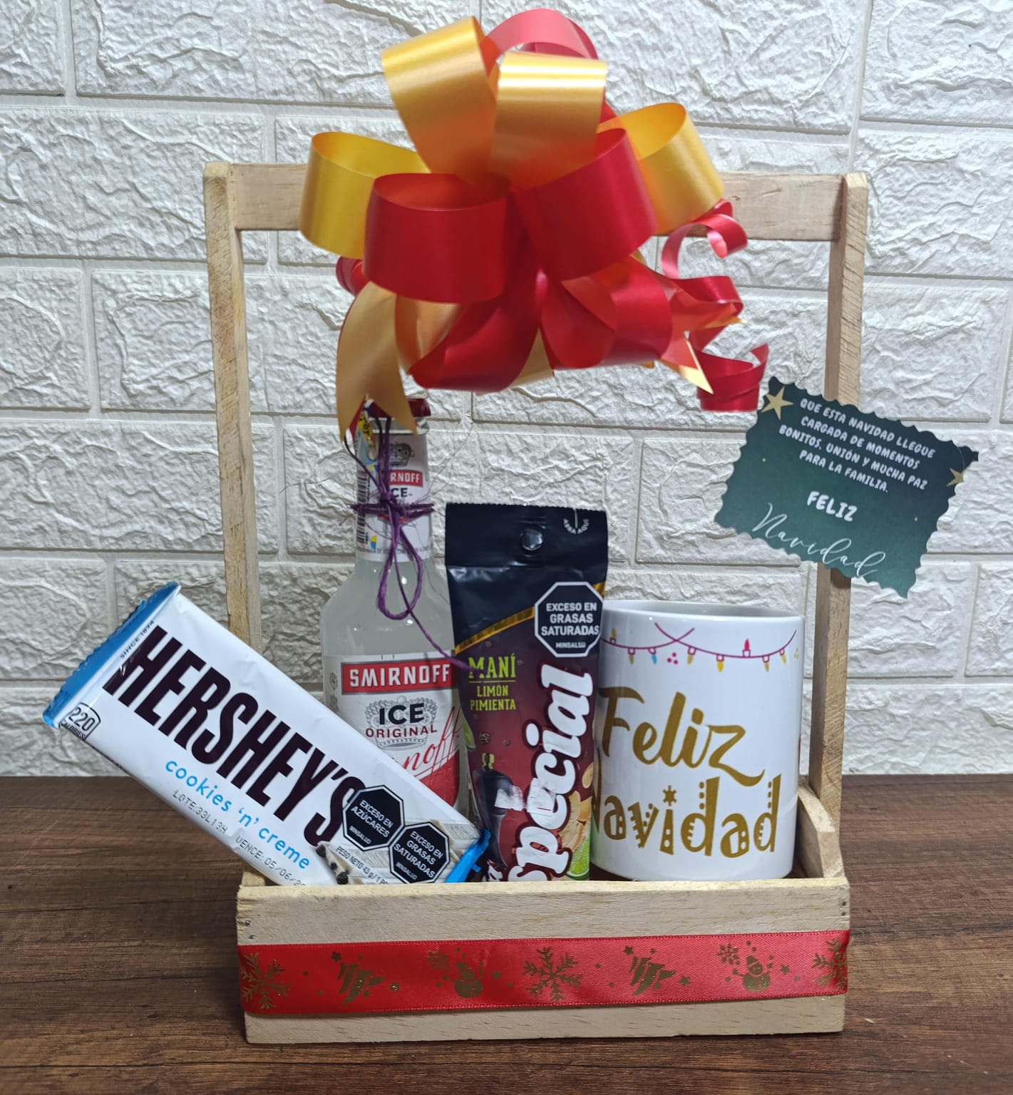 Cesta espíritu de la navidad