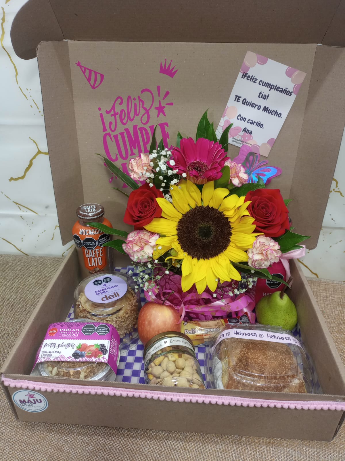 Celebración y flores