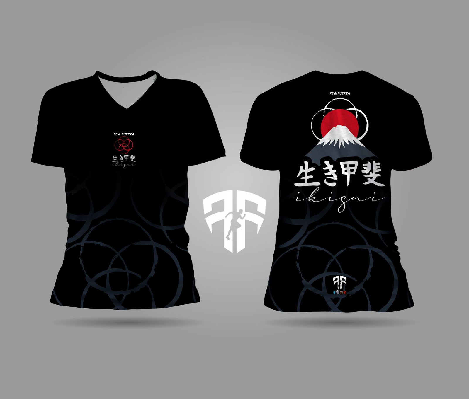 Camiseta Ikigai Monte Fuji Negro